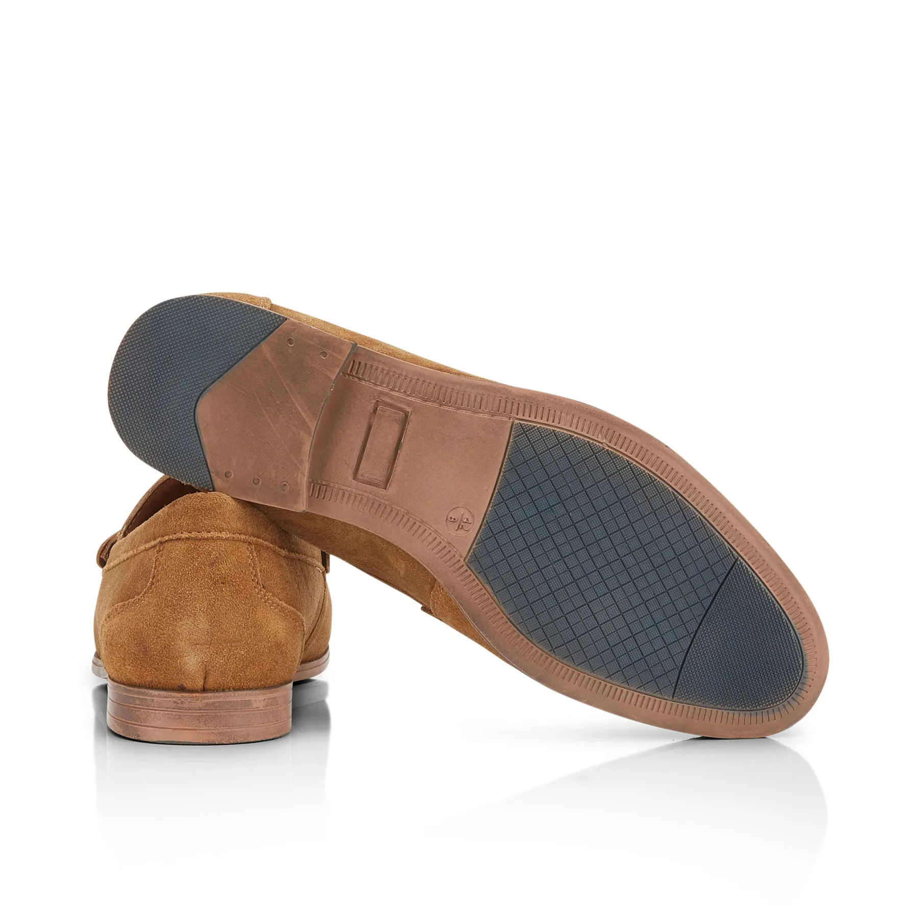 College Men's Saddle Loafers - Tan