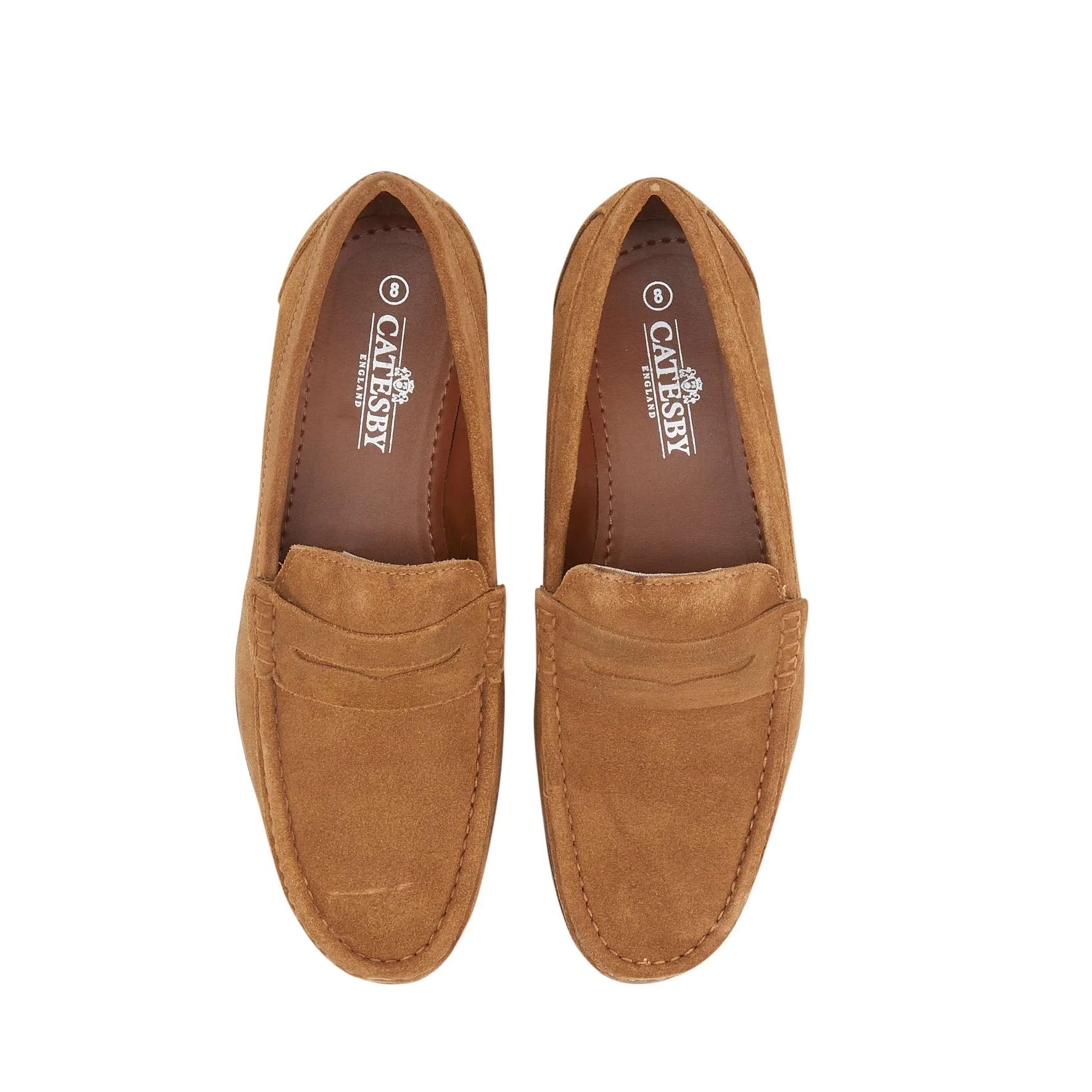 College Men's Saddle Loafers - Tan
