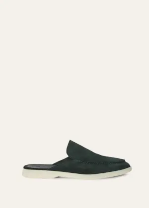 Dark Green Babouche Walk Loafers