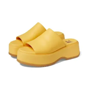 Dayspring Yellow Chunky Slide Sandals