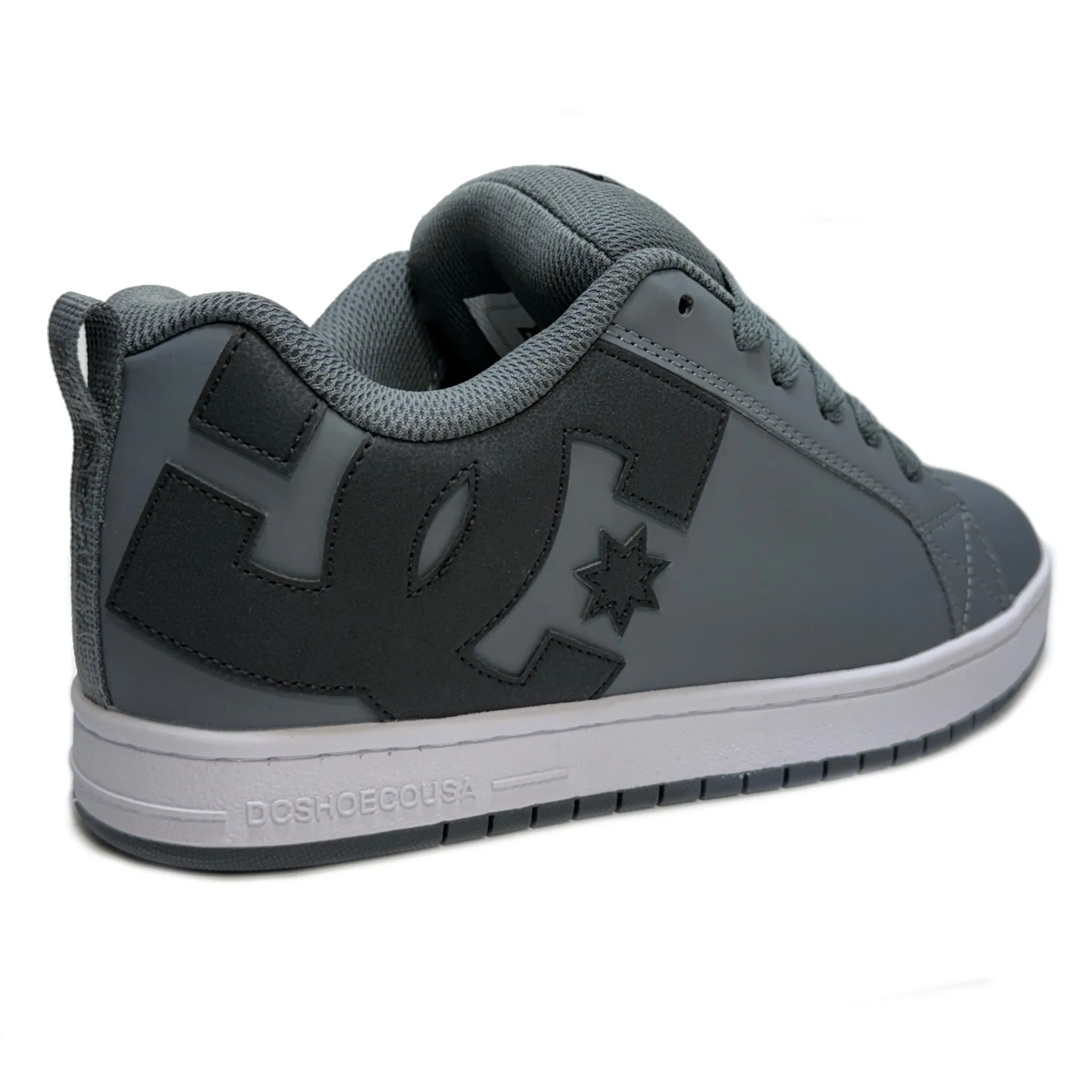 DC SHOES COURT GRAFFIK DK GREY BLACK WHITE TRAINERS