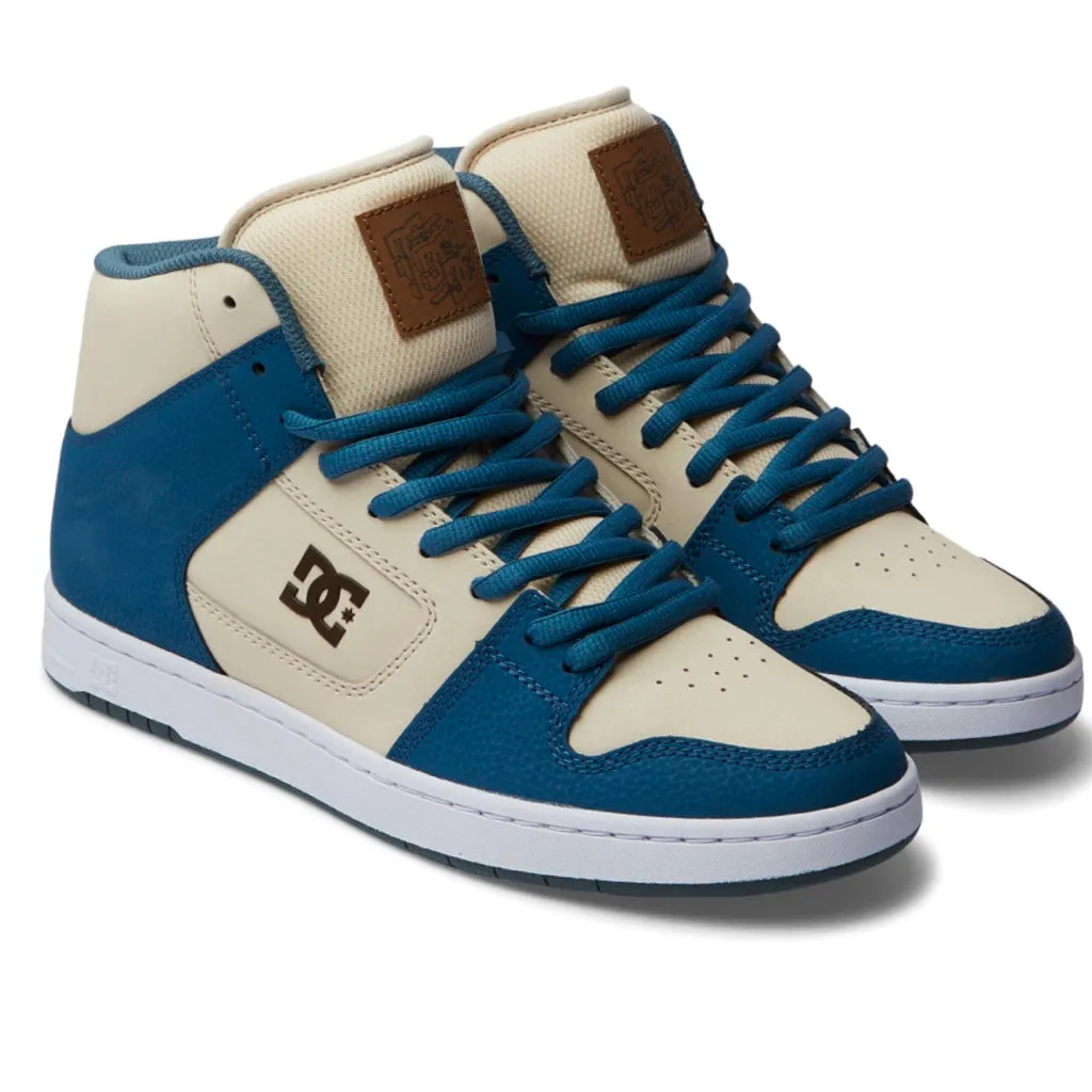 DC SHOES MANTECA 4 HI GREY BLUE WHITE TRAINERS