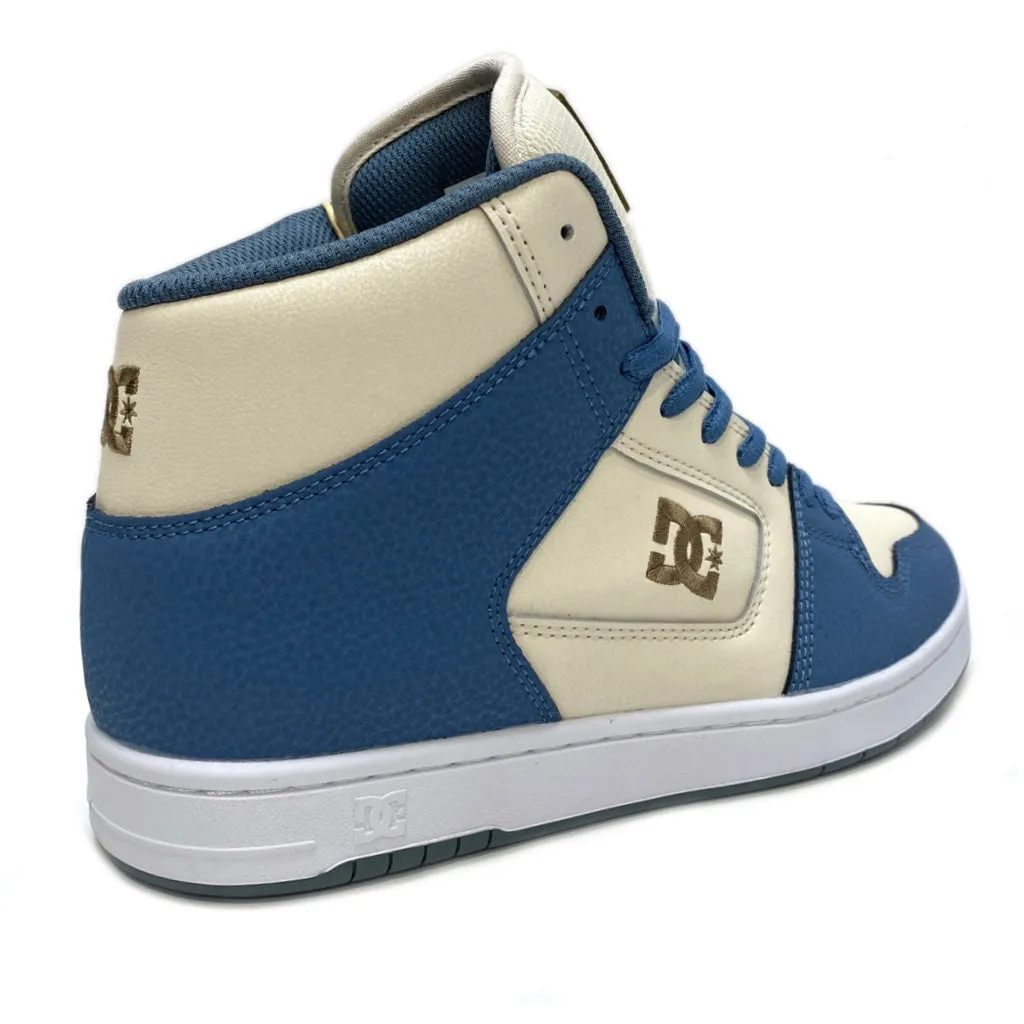 DC SHOES MANTECA 4 HI GREY BLUE WHITE TRAINERS