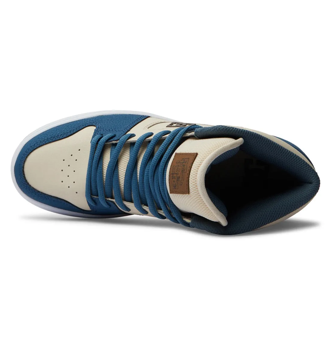 DC SHOES MANTECA 4 HI GREY BLUE WHITE TRAINERS