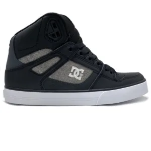 DC SHOES PURE HIGH TOP WC BLACK WHITE ARMOR TRAINERS
