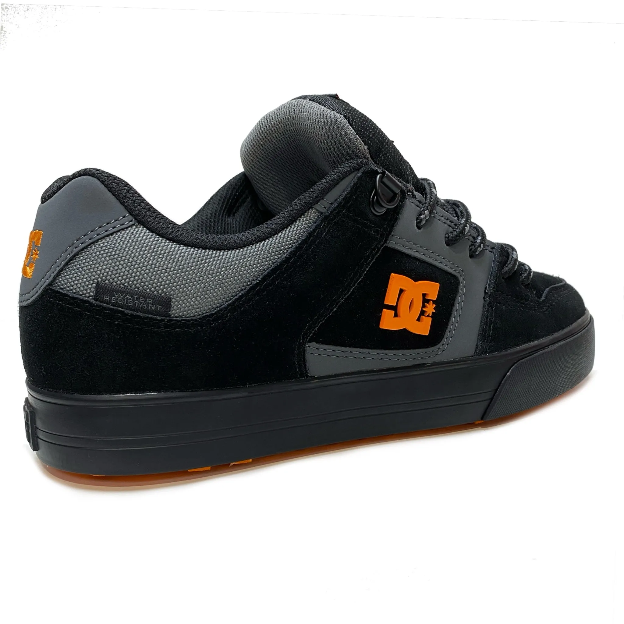 DC SHOES PURE WNT GREY BLACK ORANGE WINTERISED TRAINERS (UK 9)