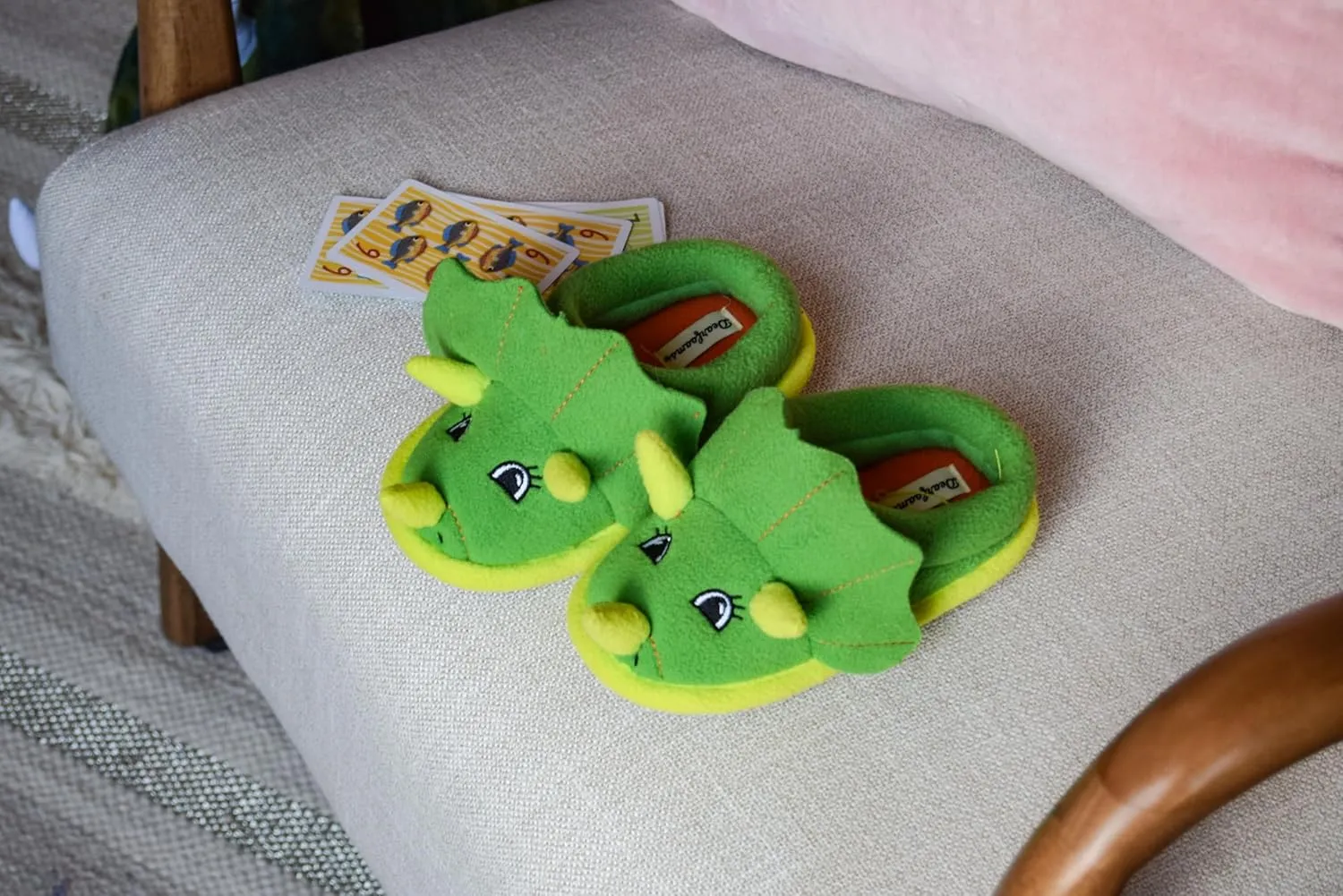 Dearfoams Toddler & Kids' Cute Shark, Cow, Unicorn, Dog, Dinosaur and Animal Critter Slippers