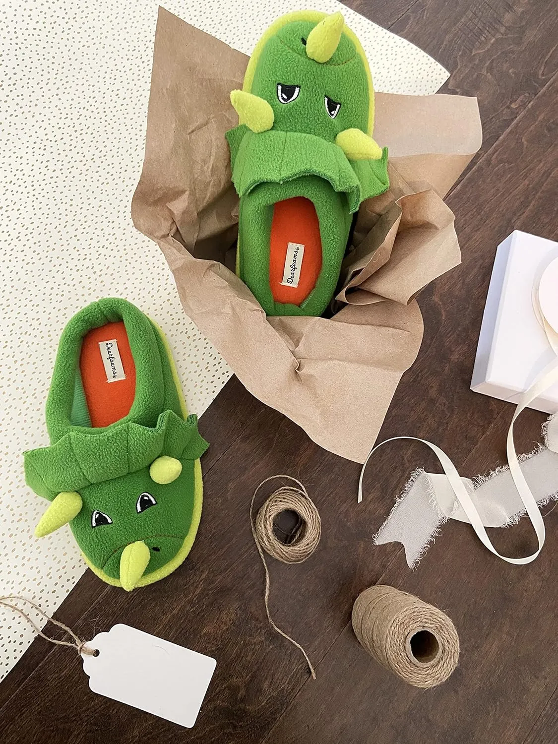 Dearfoams Toddler & Kids' Cute Shark, Cow, Unicorn, Dog, Dinosaur and Animal Critter Slippers