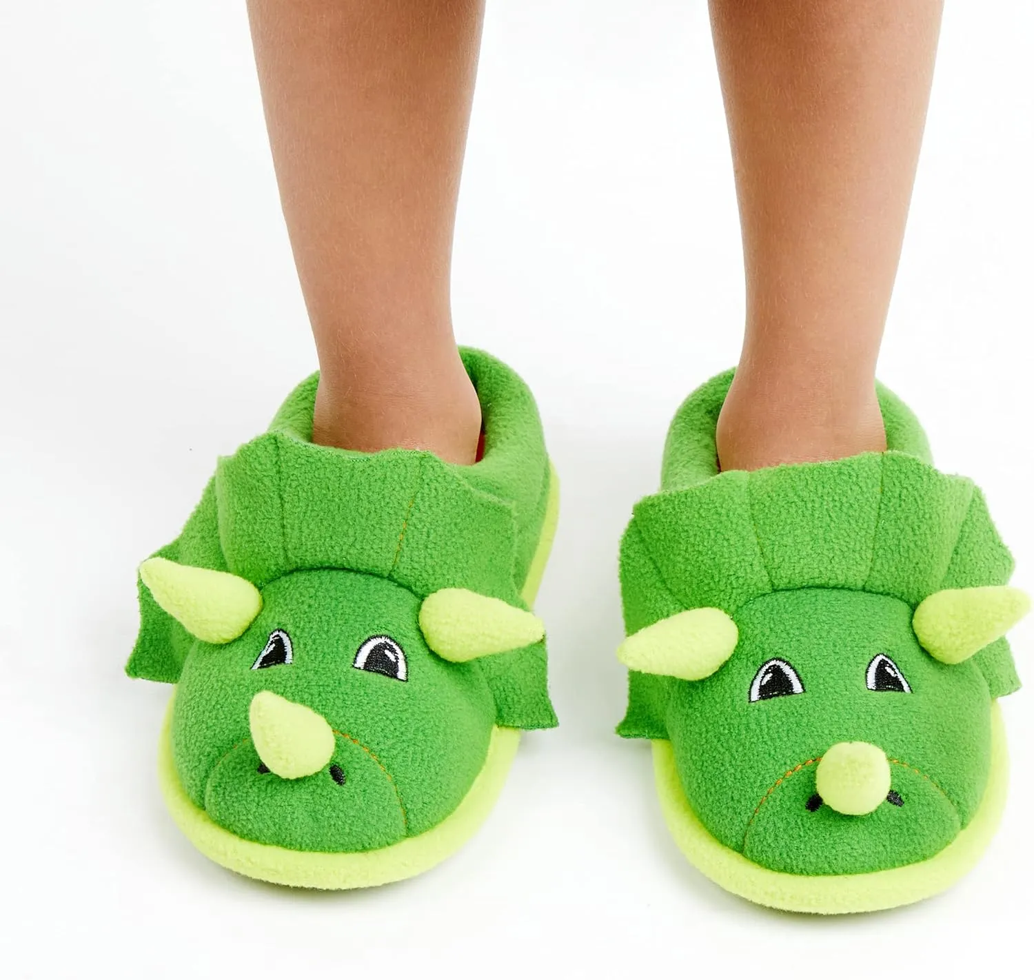 Dearfoams Toddler & Kids' Cute Shark, Cow, Unicorn, Dog, Dinosaur and Animal Critter Slippers