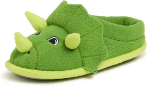 Dearfoams Toddler & Kids' Cute Shark, Cow, Unicorn, Dog, Dinosaur and Animal Critter Slippers