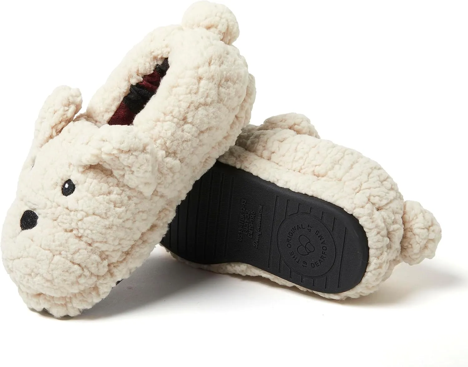 Dearfoams Toddler & Kids' Cute Shark, Cow, Unicorn, Dog, Dinosaur and Animal Critter Slippers