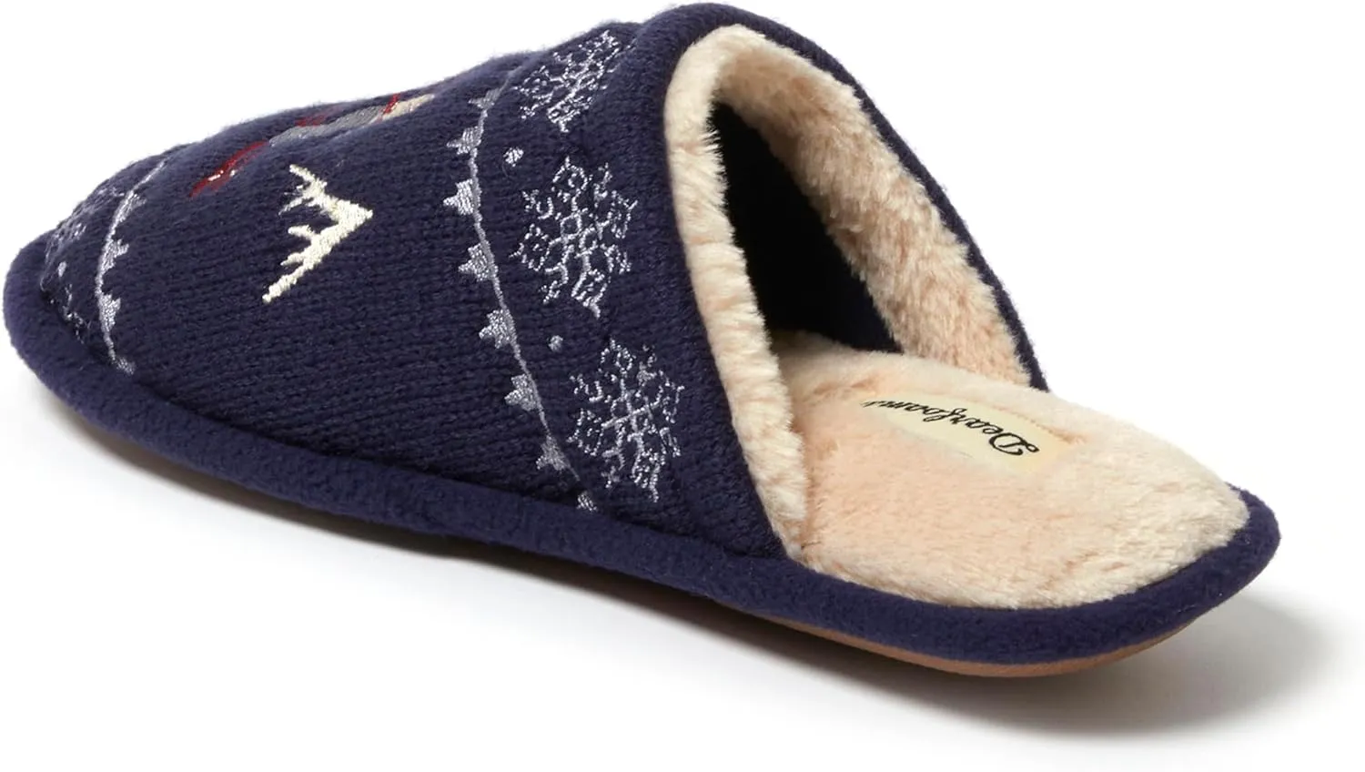 Dearfoams Women's Novelty Scuff with Eye Mask Slipper