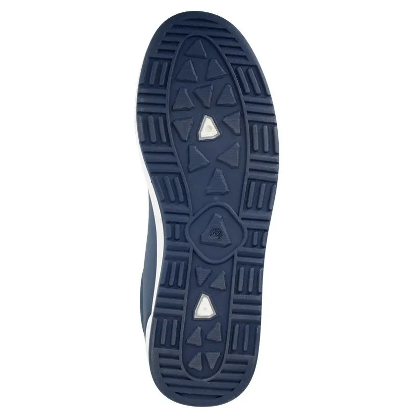 DEK Kite Men's Twin Stripe Retro Lace Up Trainer Navy