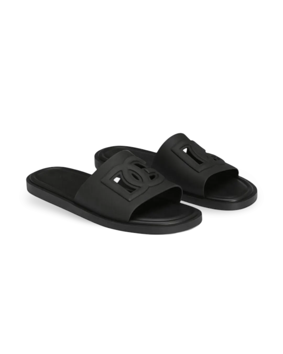 DG Rubber sliders in Black