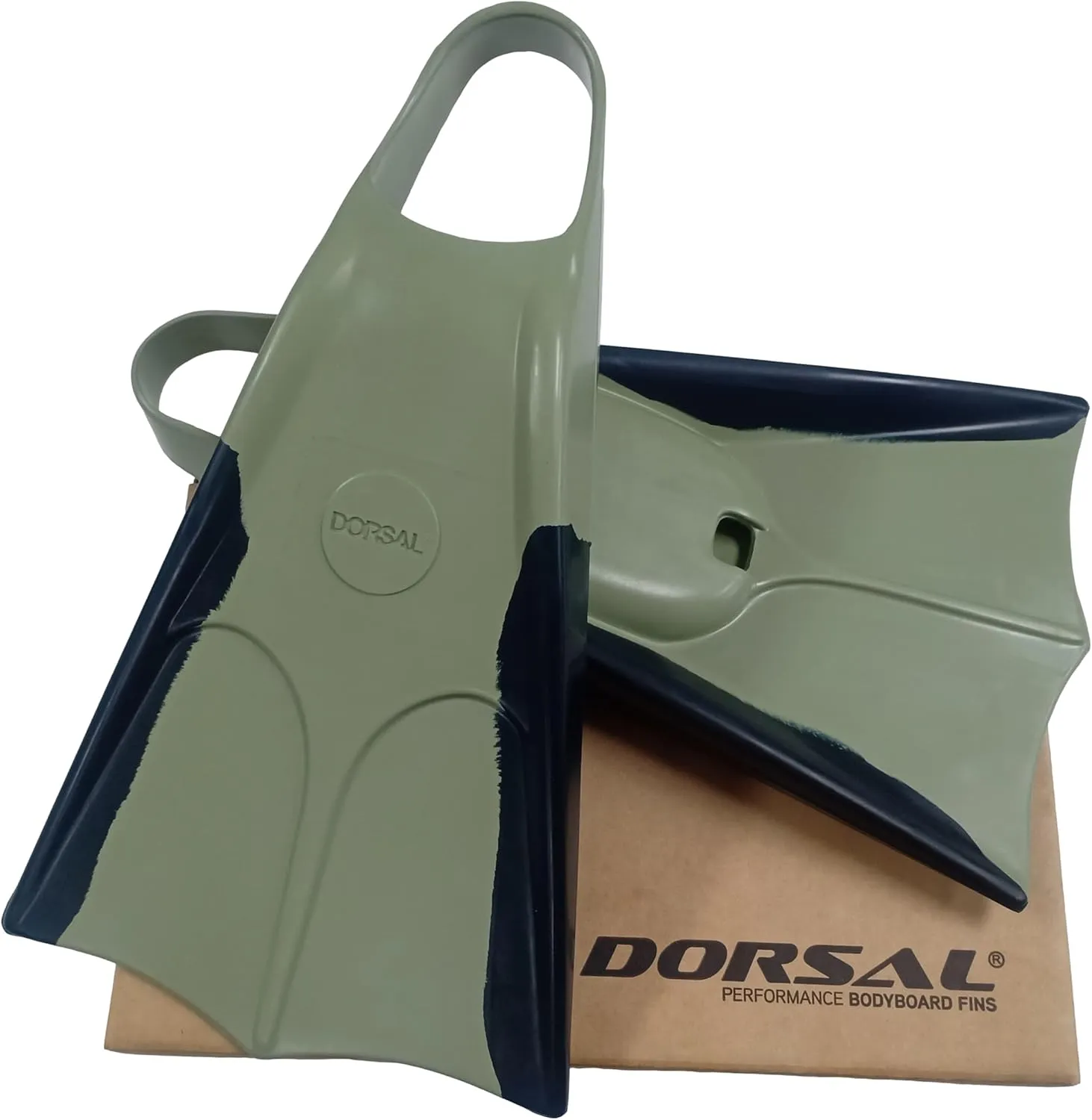 DORSAL Bodyboard Bodysurfing Floating Swimfins (Flippers) Comfortable Natural Gum Rubber for Swimming, Diving, Surfing