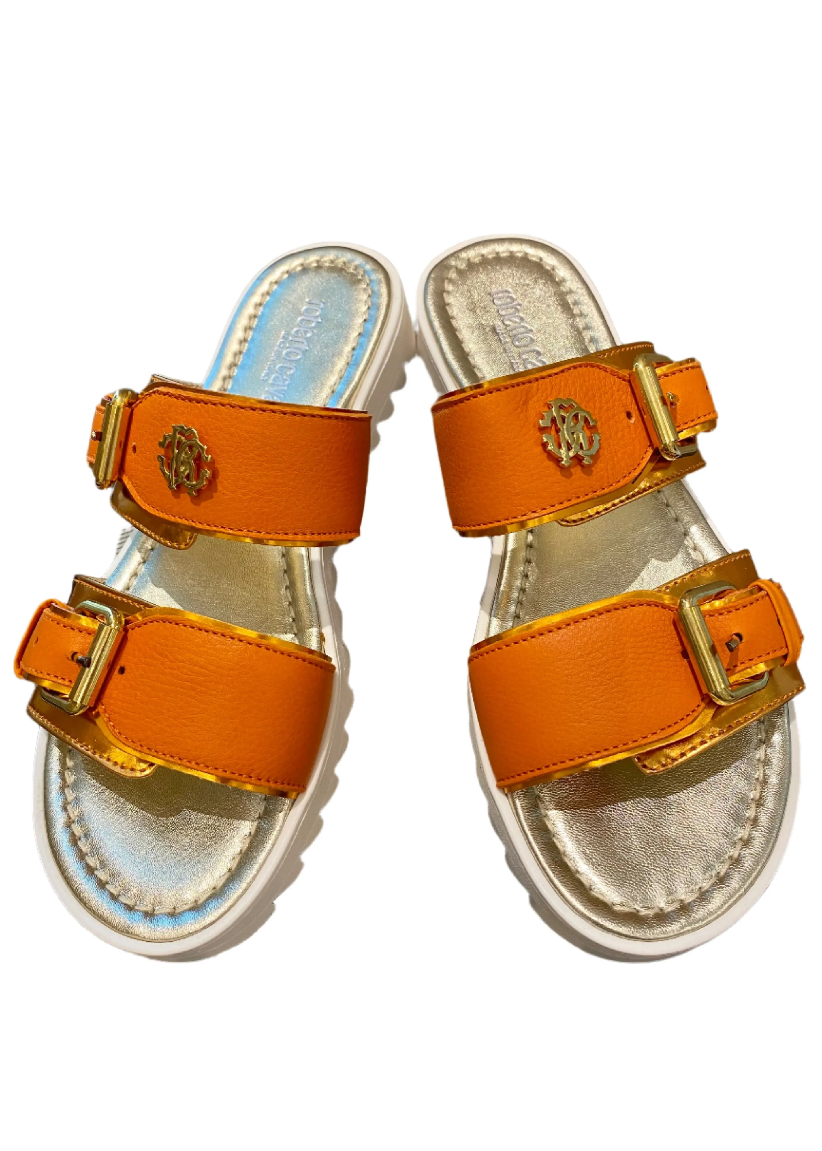 Double Strap Slip-On Sandals