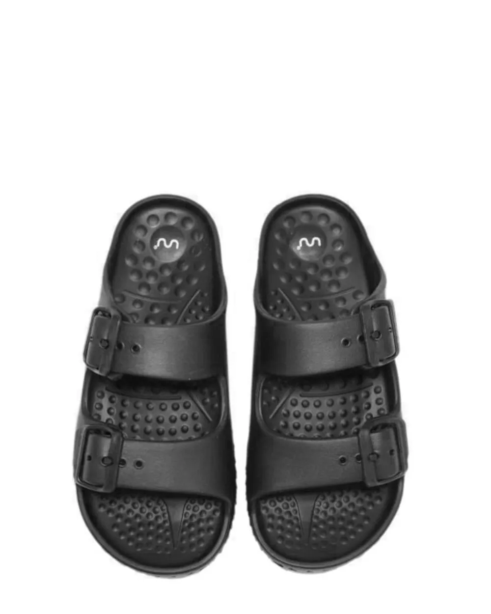 Doubleu Sakura Black Platform Slide
