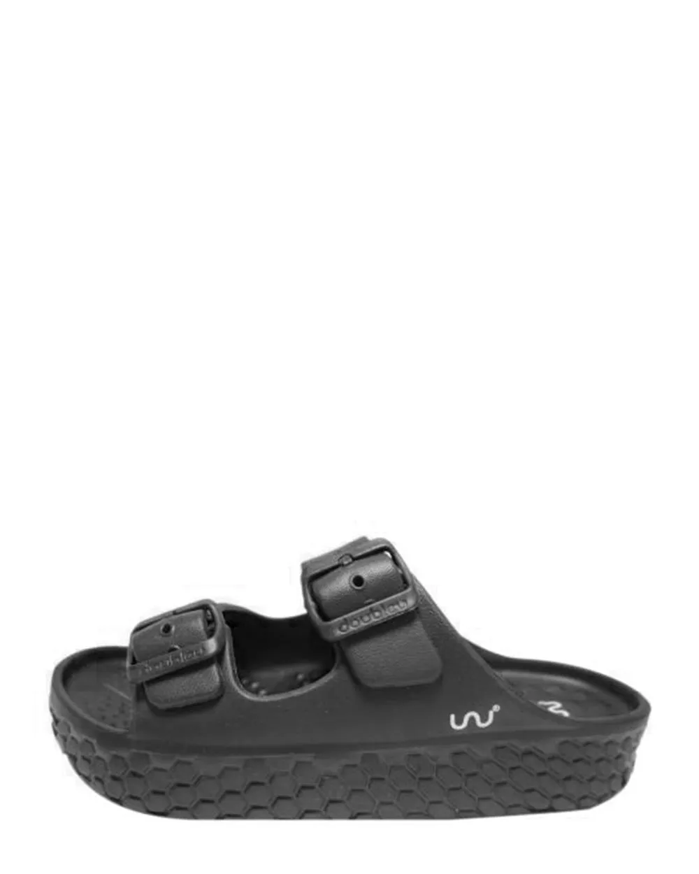 Doubleu Sakura Black Platform Slide