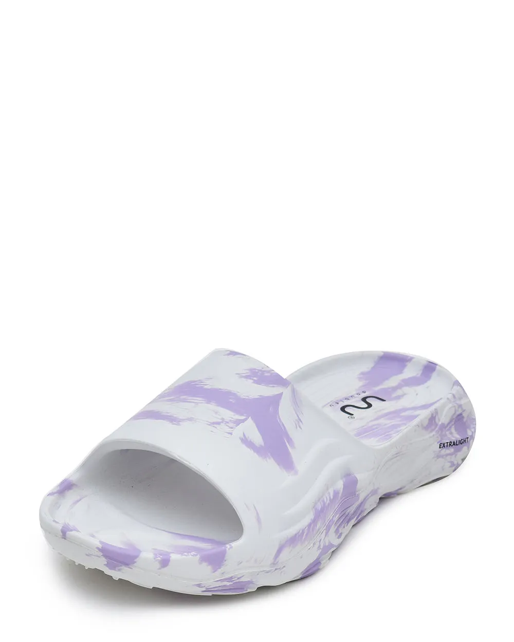 Doubleu Ultra Sporty Slide White & Lilac