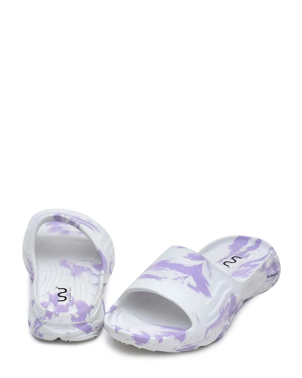 Doubleu Ultra Sporty Slide White & Lilac