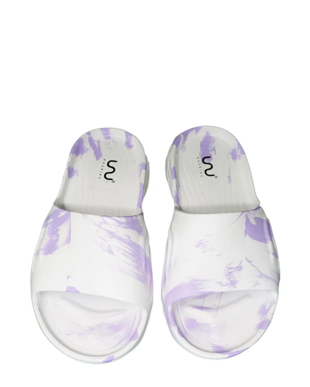 Doubleu Ultra Sporty Slide White & Lilac