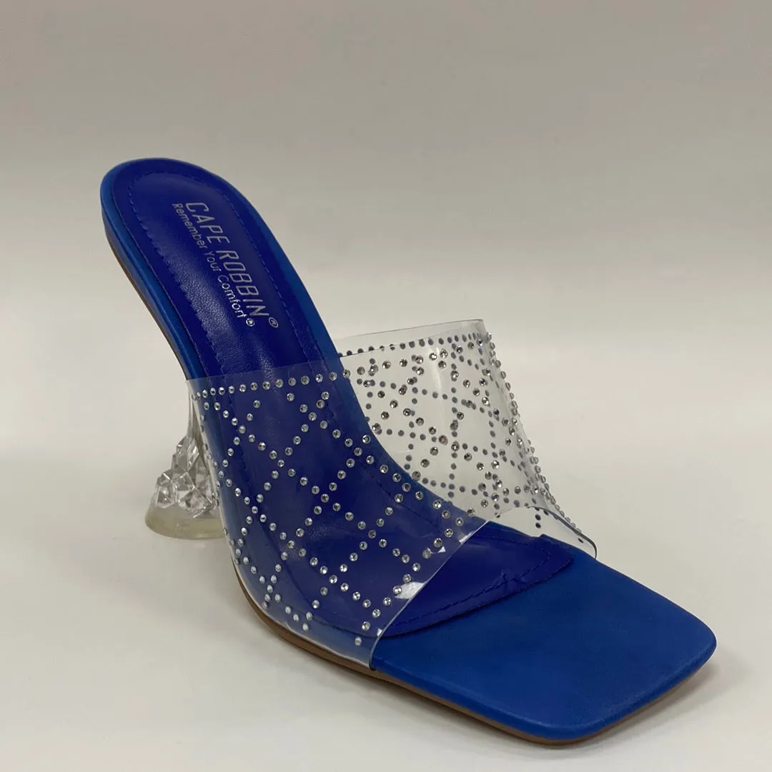 Eli Cape Robin clear heel sandal