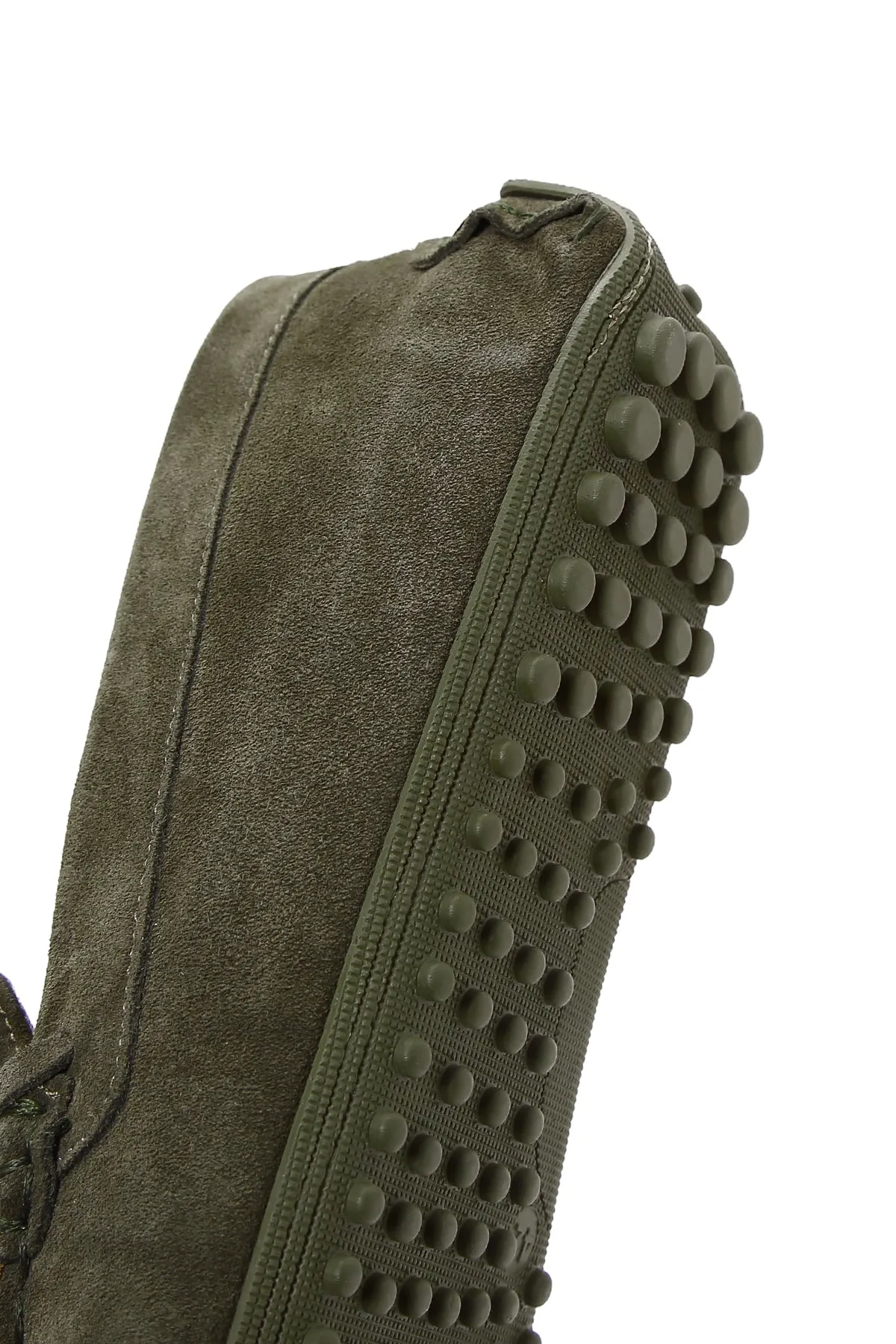 Erkek Haki Süet Deri Casual Loafer
