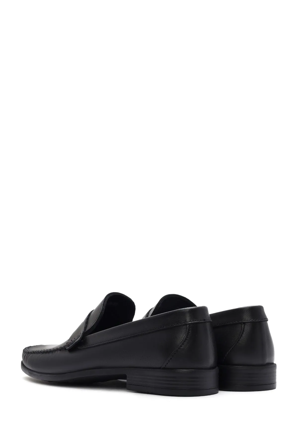 Erkek Siyah Deri Casual Loafer