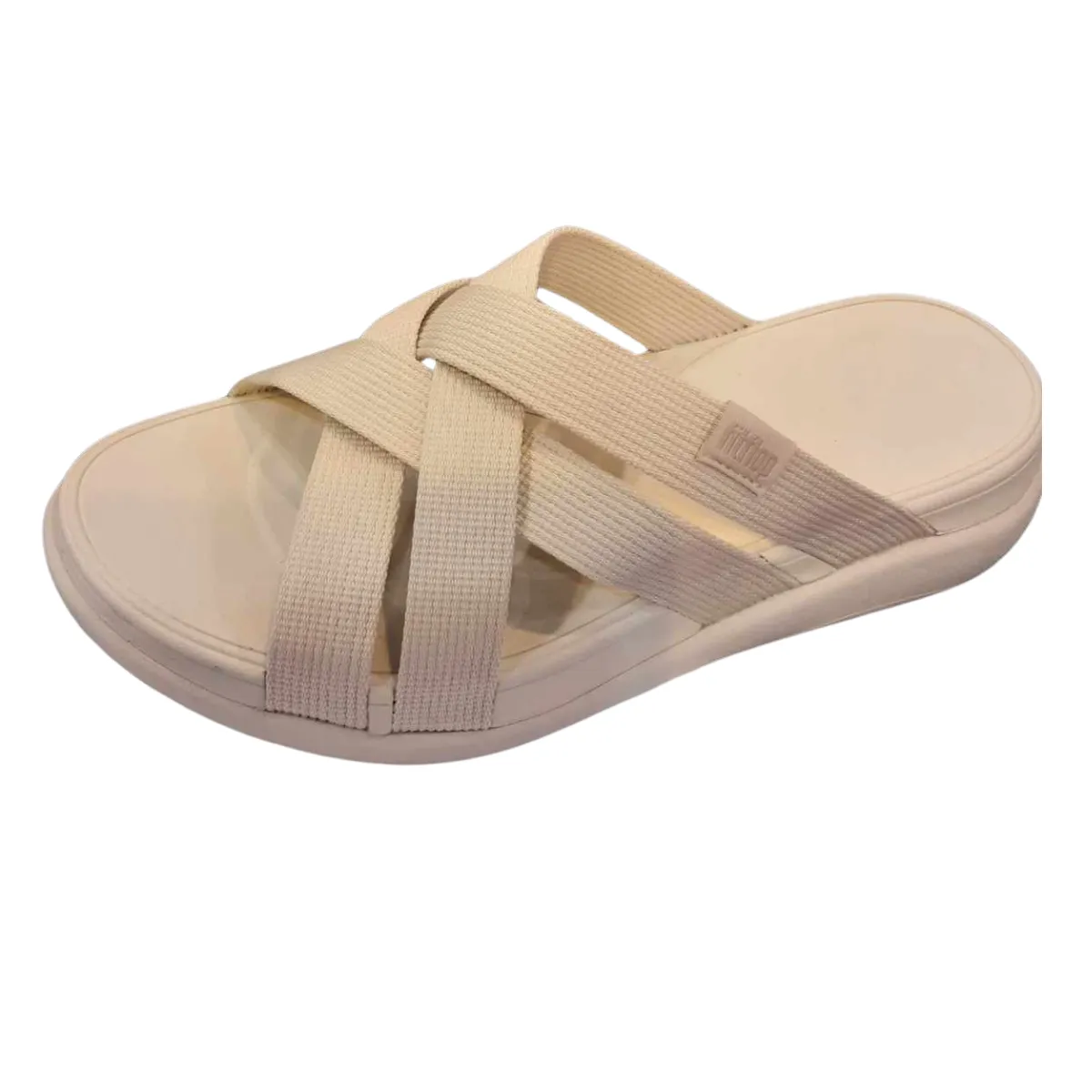F-Mode Go Webbing Strappy Slides  by FIT Flops