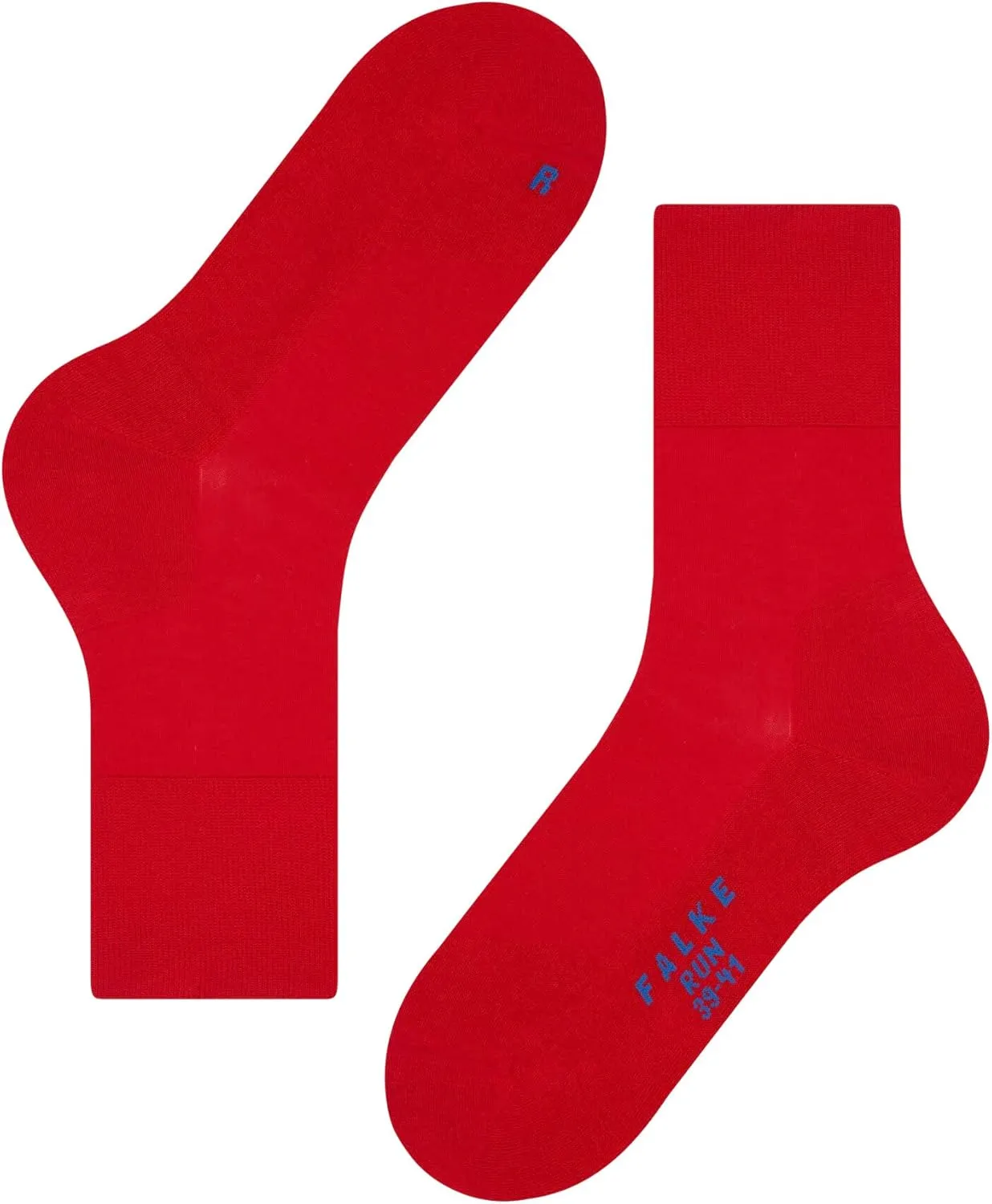 FALKE Unisex Run Cotton Socks, Blue (Navy Blue Melange 6490), 10.5-11.5