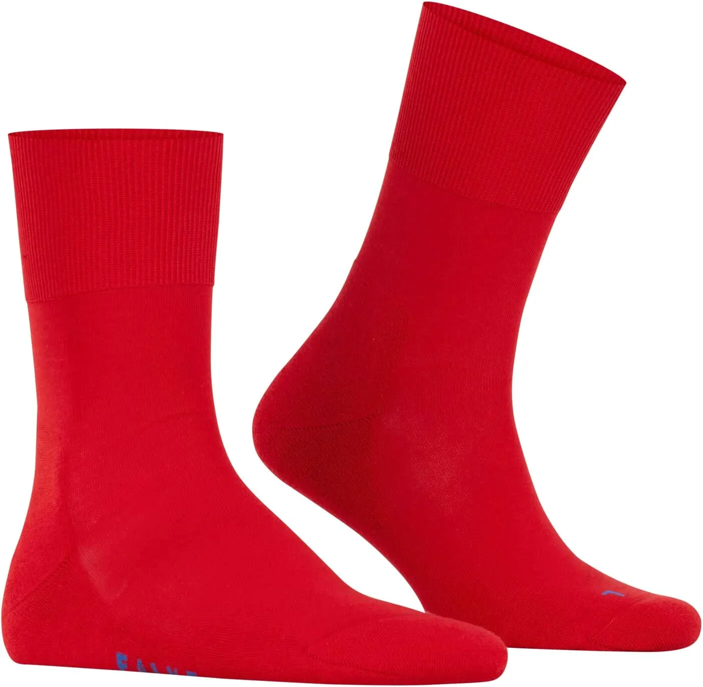 FALKE Unisex Run Cotton Socks, Blue (Navy Blue Melange 6490), 10.5-11.5