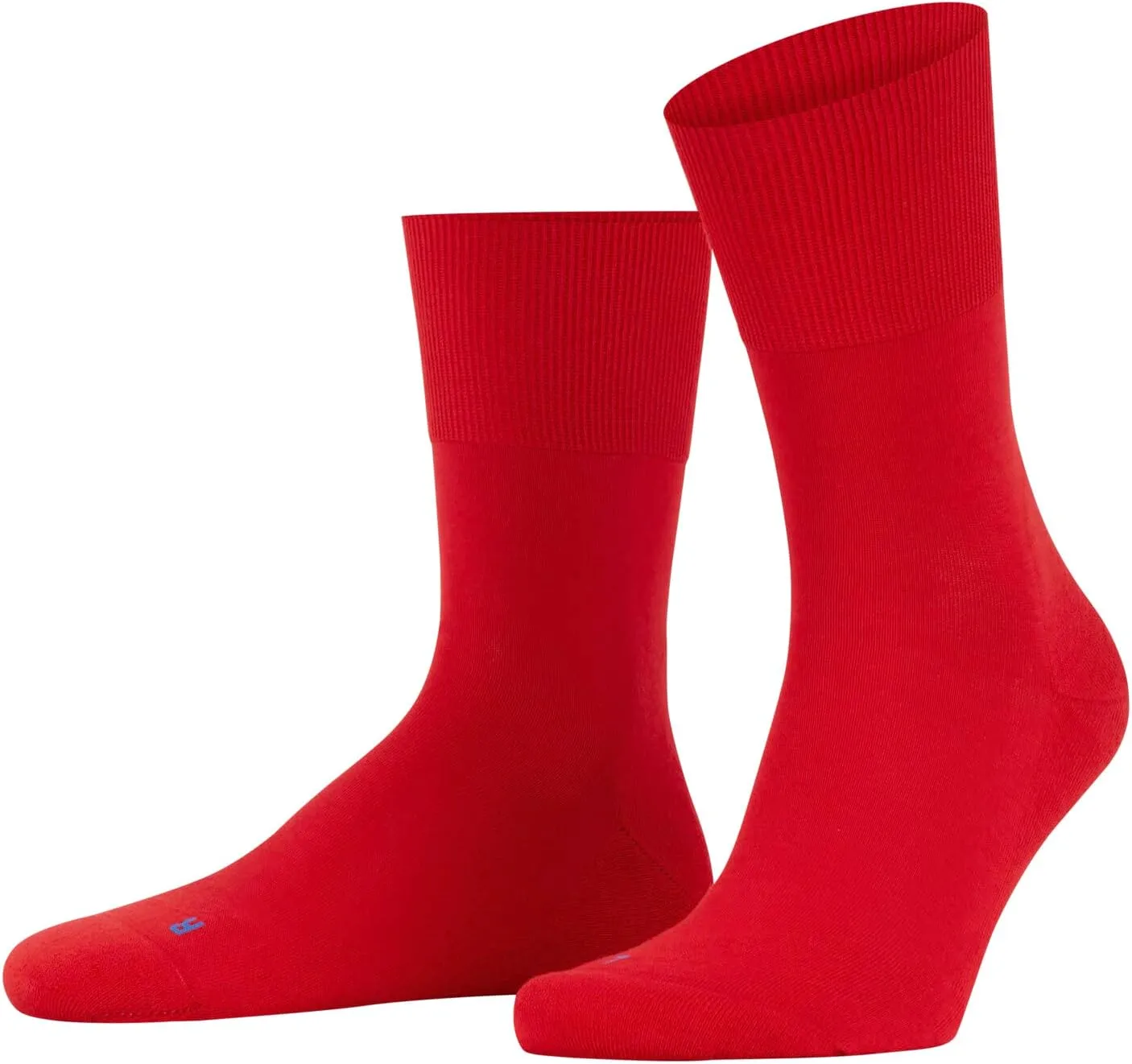 FALKE Unisex Run Cotton Socks, Blue (Navy Blue Melange 6490), 10.5-11.5
