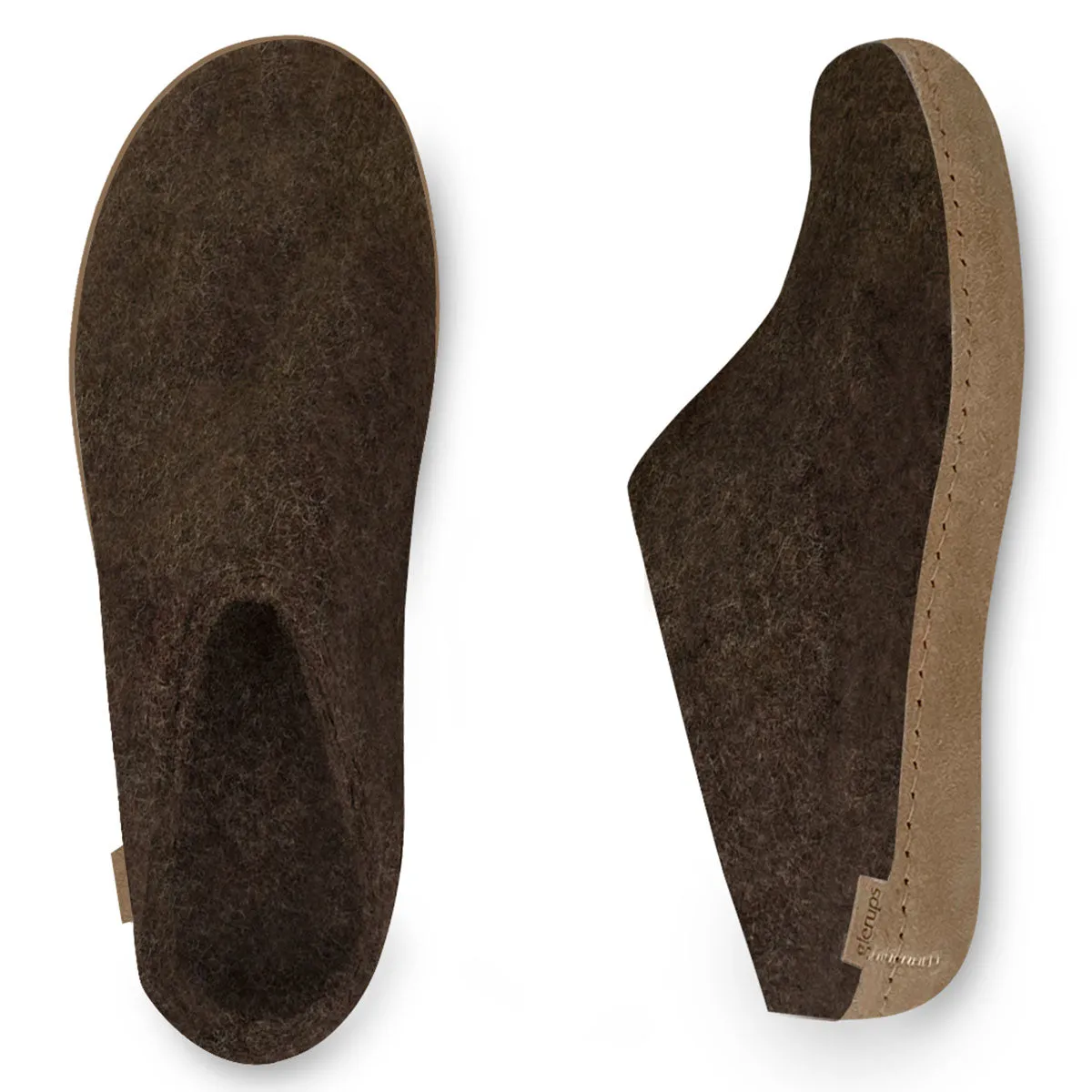 Felt Mule - Brown