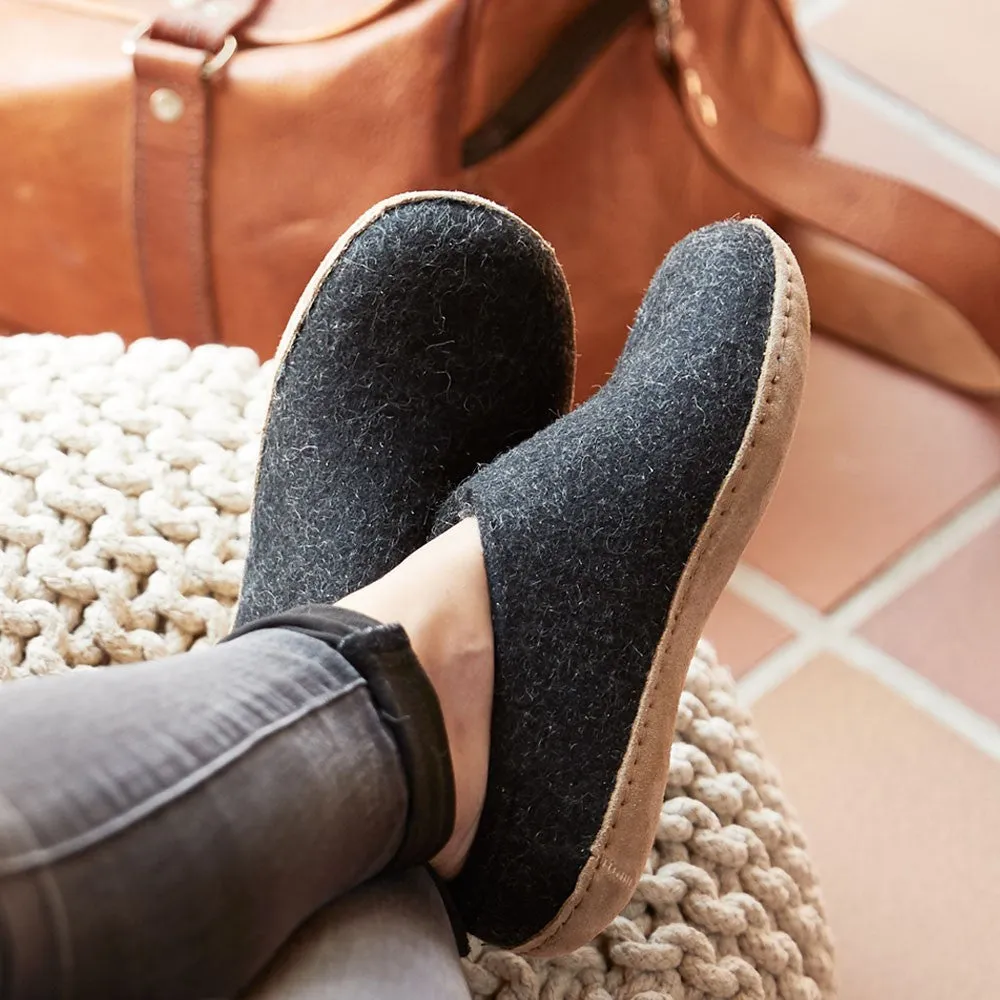 Felt Mule - Charcoal