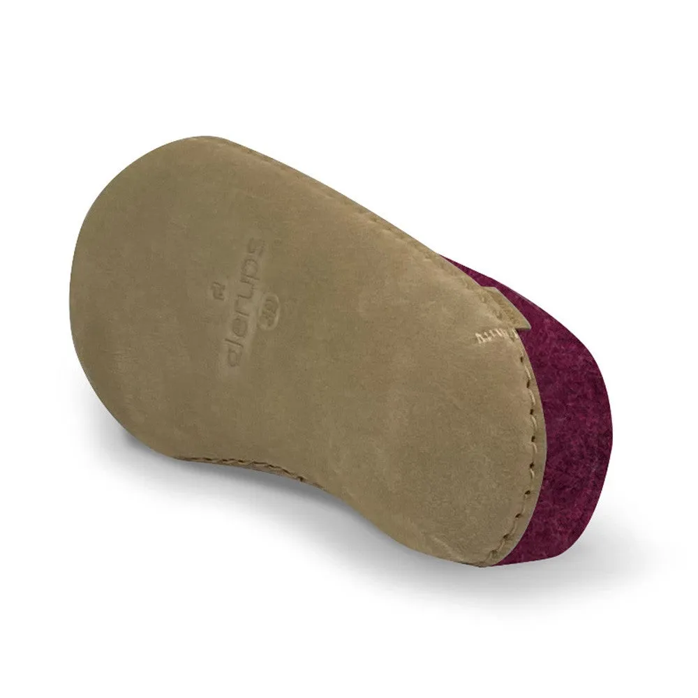 Felt Mule - Cranberry