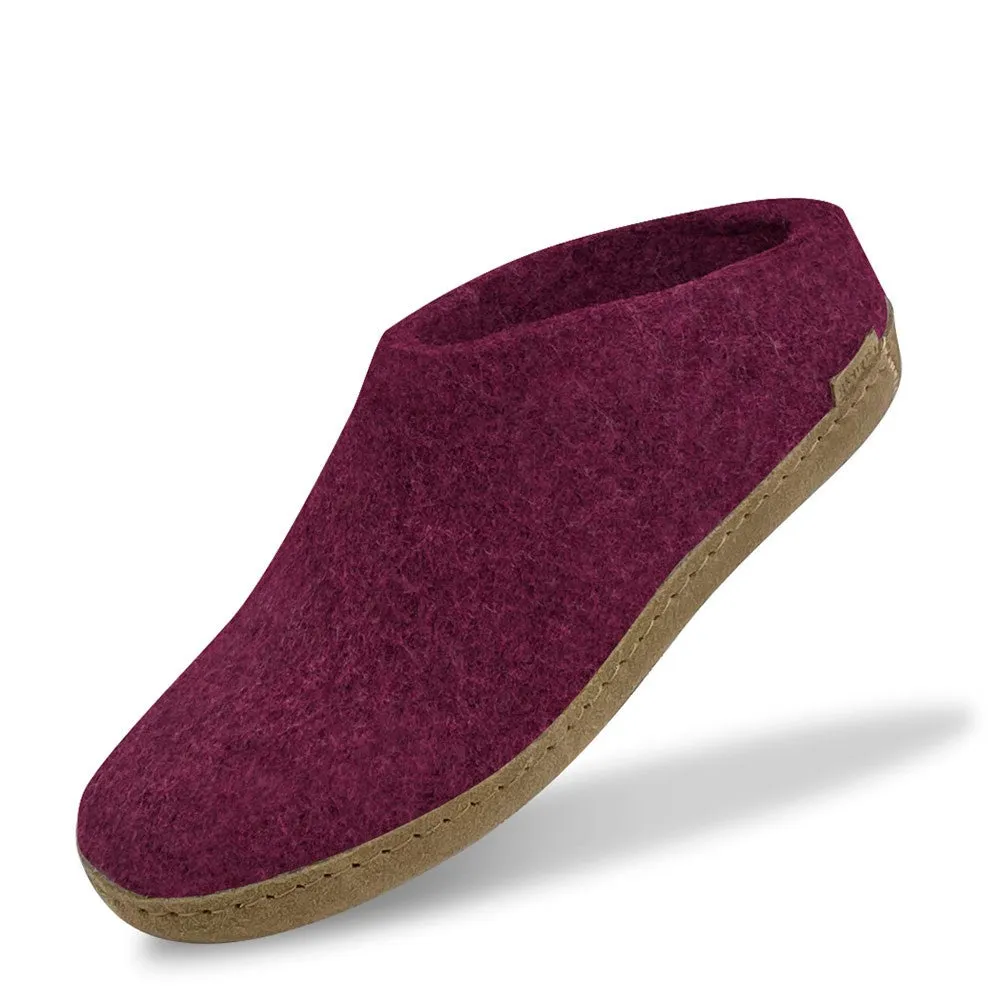 Felt Mule - Cranberry