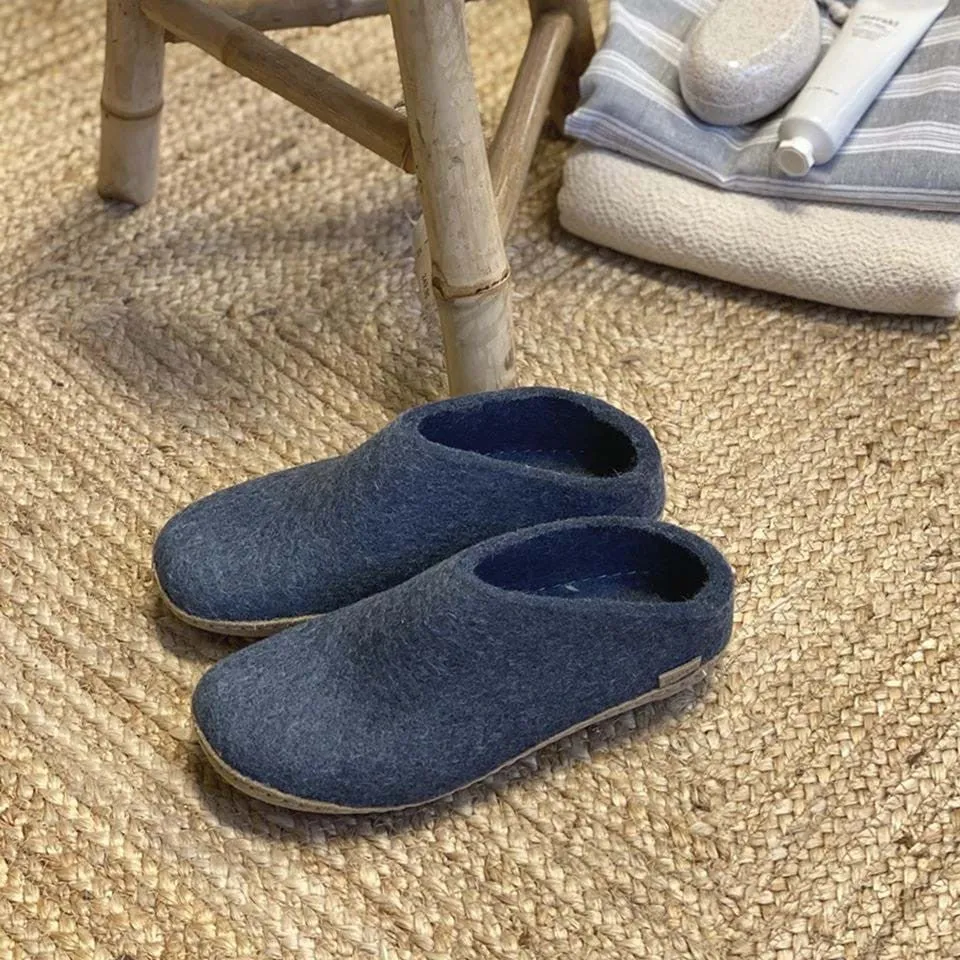 Felt Mule - Denim