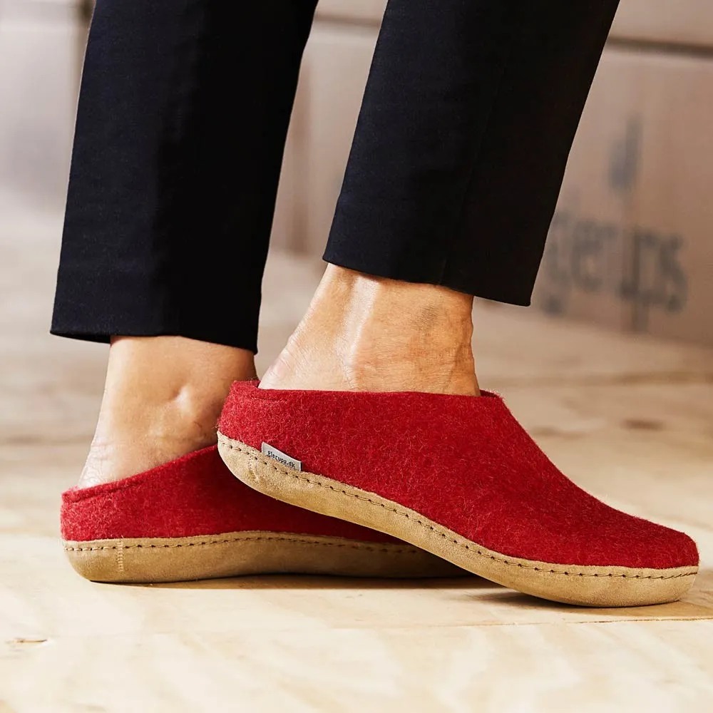 Felt Mule - Red