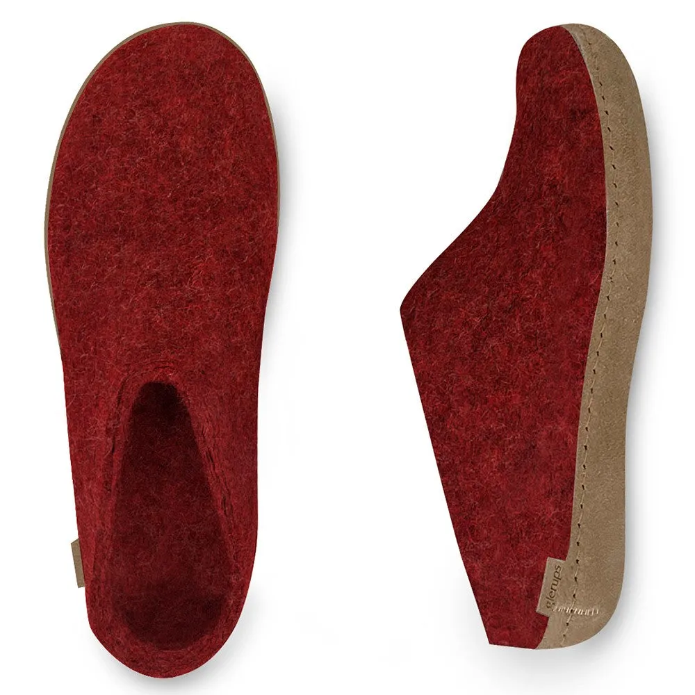 Felt Mule - Red