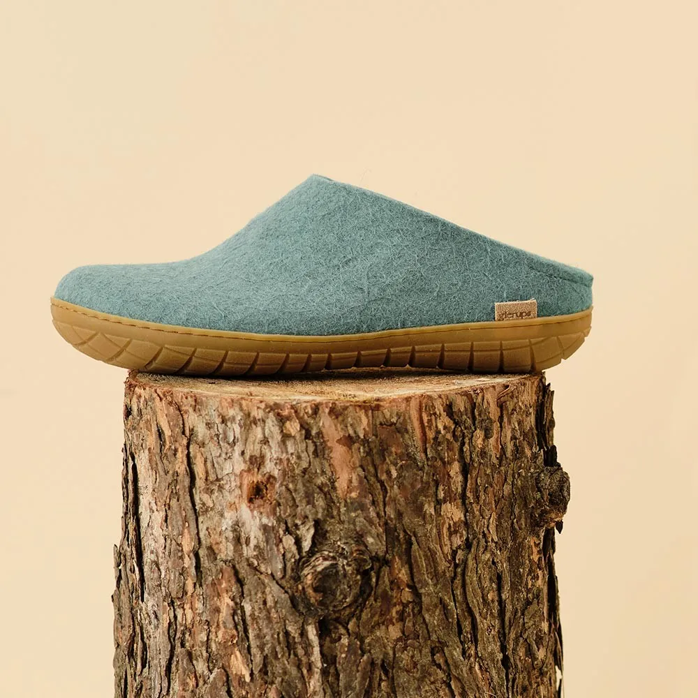 Felt Rubber Sole Mule - North Sea