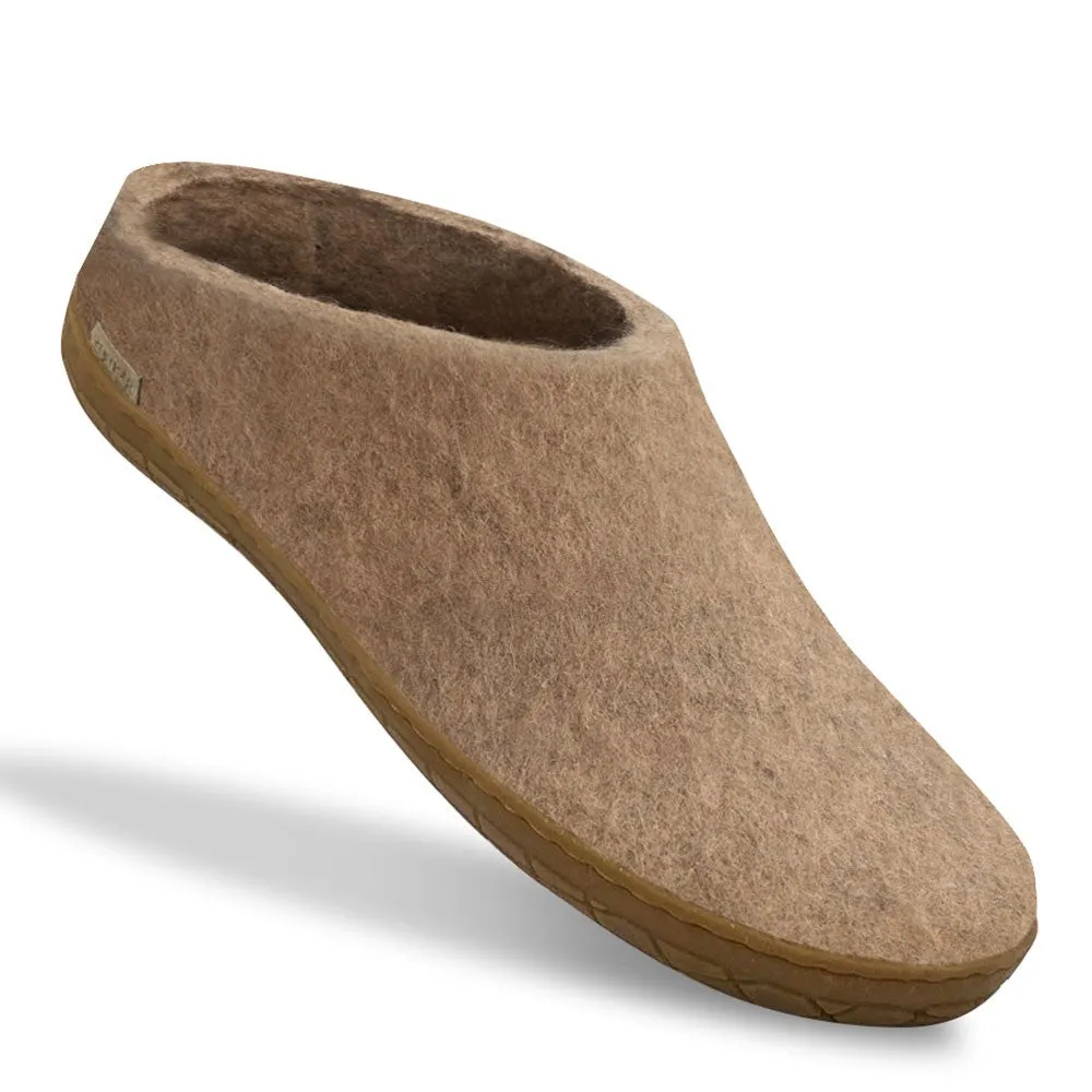 Felt Rubber Sole Mule - Sand