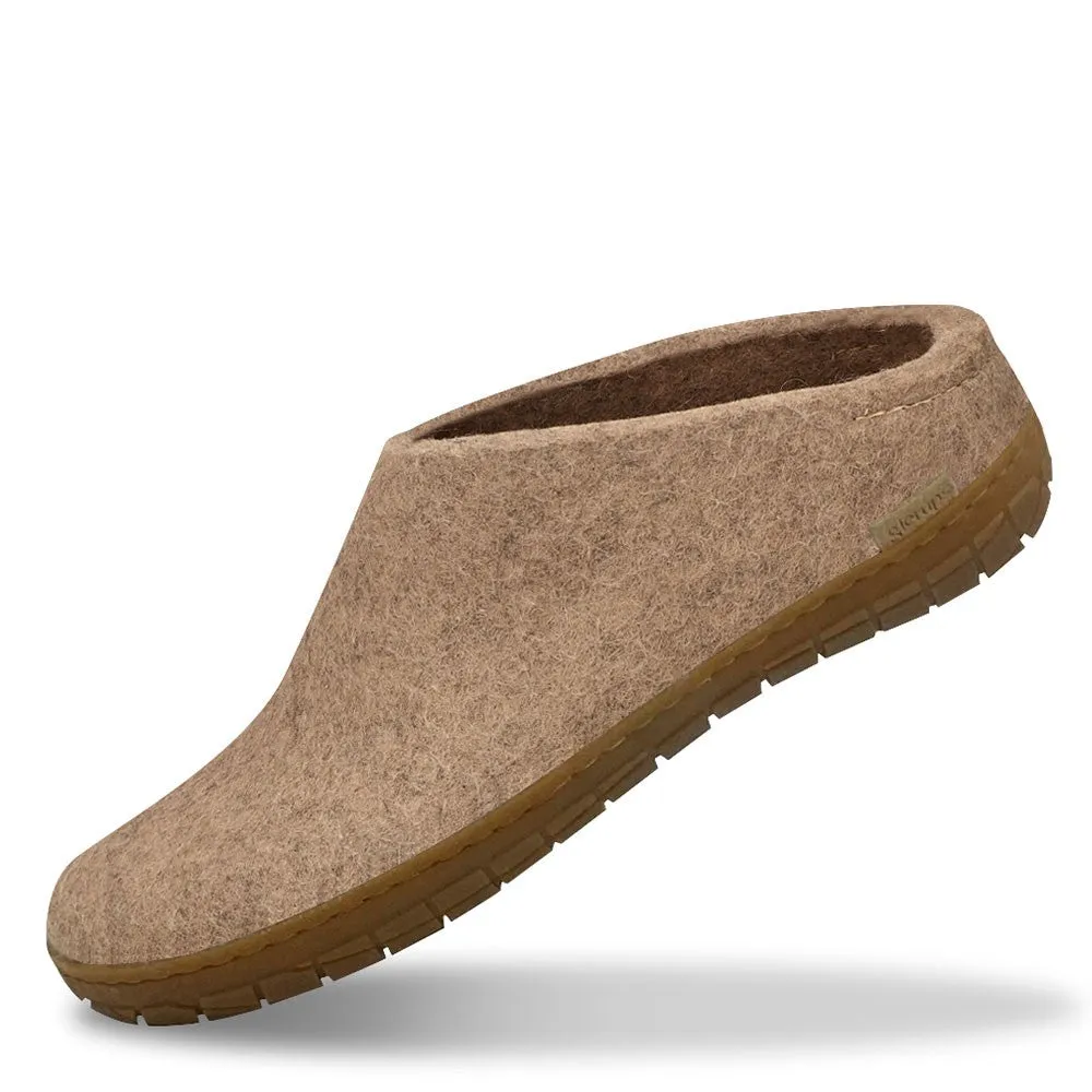 Felt Rubber Sole Mule - Sand