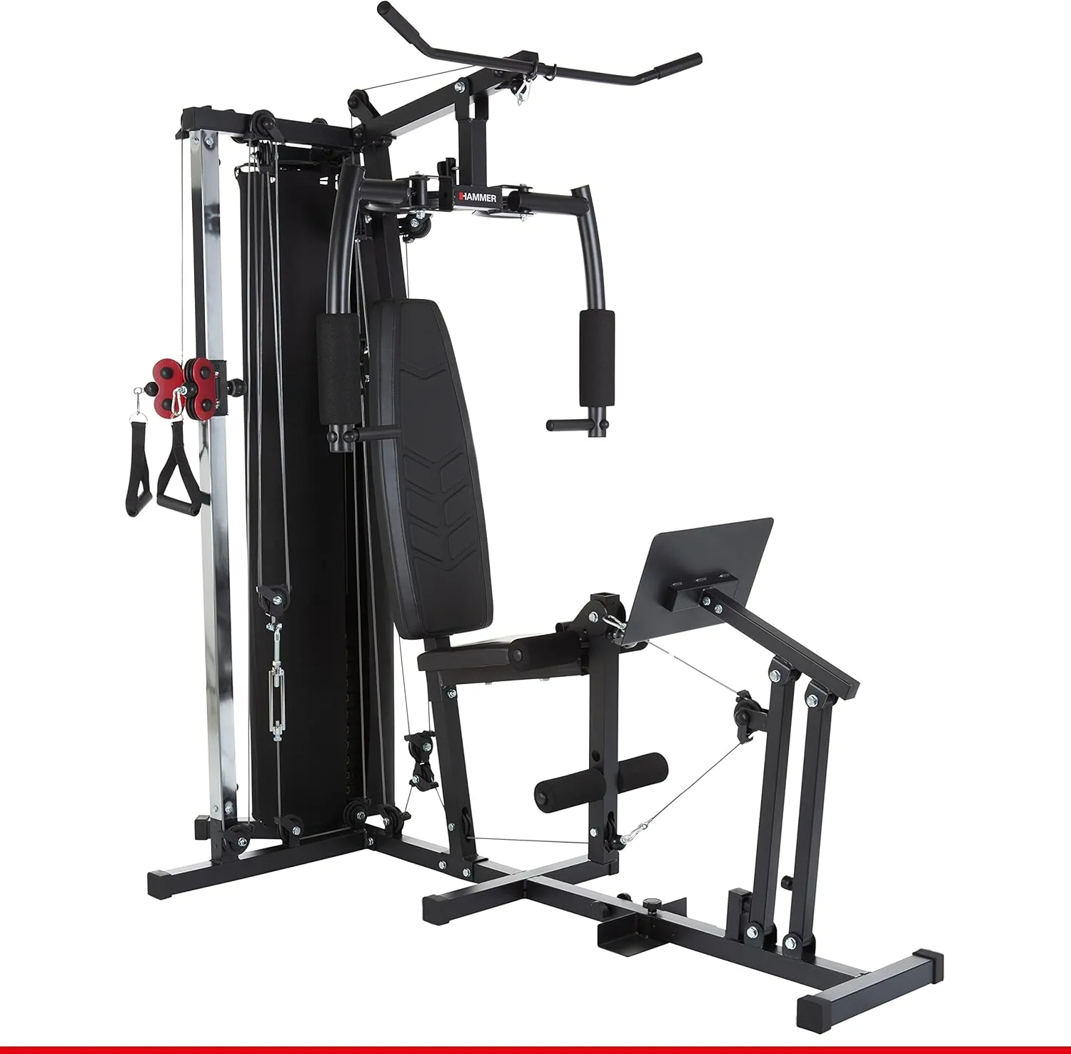 Ferrum TX3 Power Station with Pulley System, Leg Press & Power LAT.-Bar, Multi Station for Leg Training, Abdomen, Back & Co, 50 Exercise Options, 210 x 120 x 198 cm
