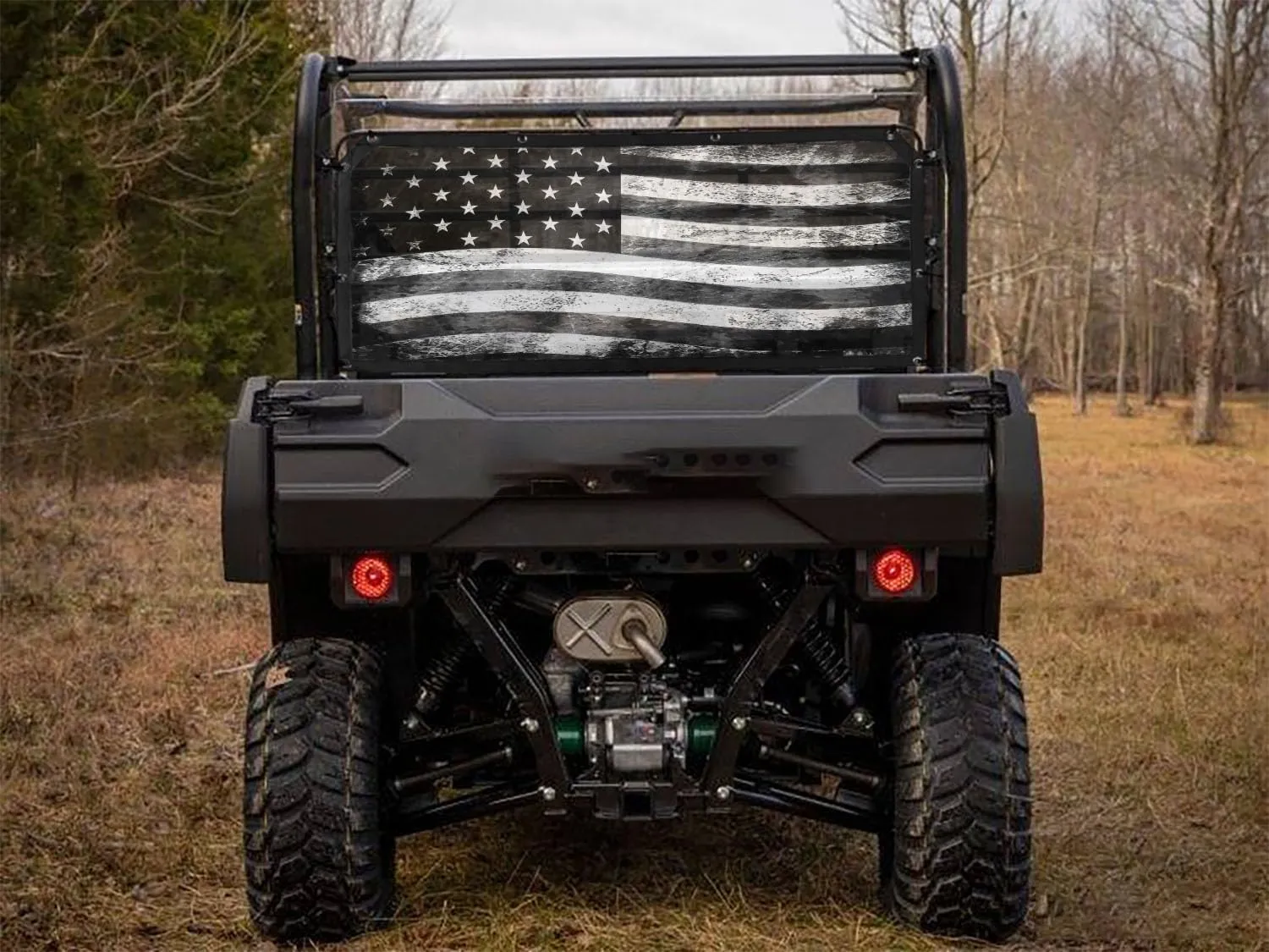 Fits Kawasaki Mule Tactical Rear Dust Screen by GrilleAdz UTV Accessories
