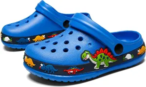 FLIOZY Boys Girls Garden Clogs: Classic Graphic Beach Sandals - Summer Slip On Water Shoes - Outdoor Non-Slip Slippers for Toddler Little/Big Kid