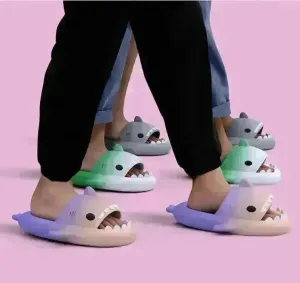 Flip flop Shark Slides Slippers Men's Home Bathroom Non-slip Slippers