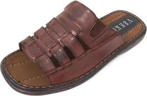 FLV Men's Sandals Open Toe Slide Casual Fisherman Summer Flip Flops Shoes