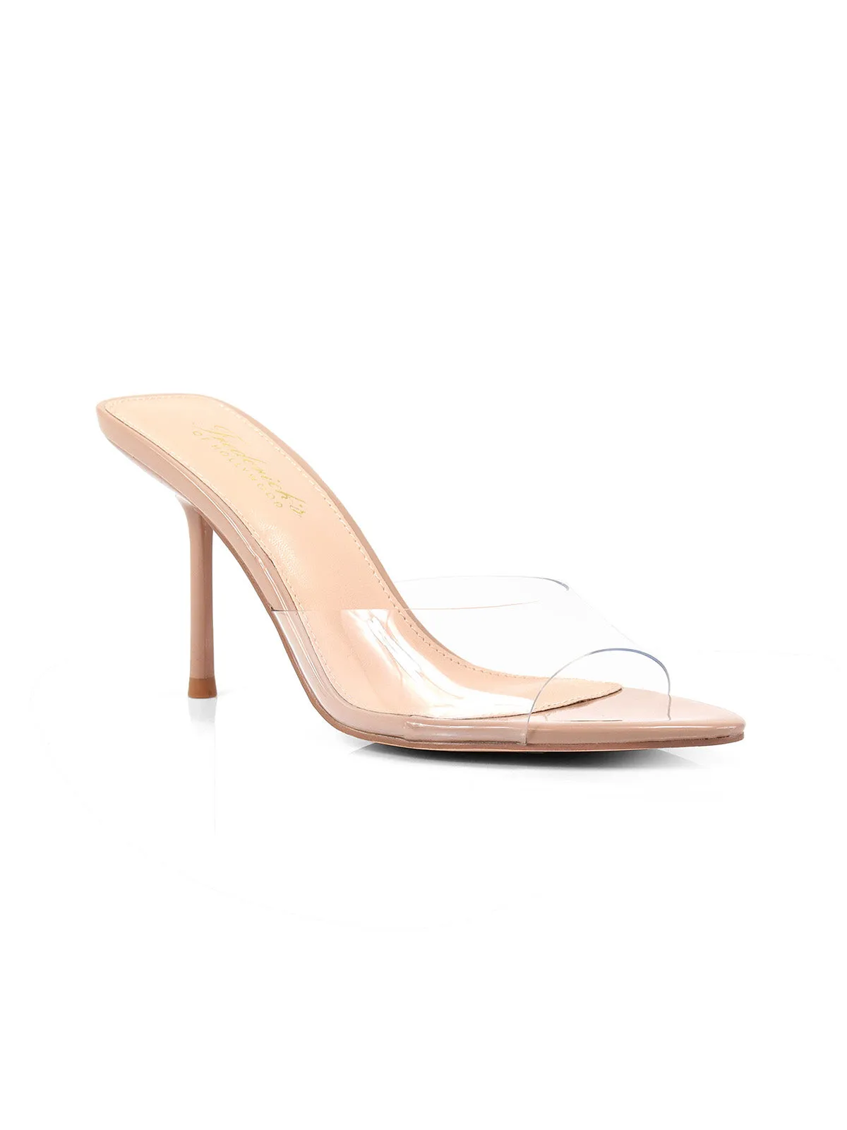 FOH-SHANYA Clear/Nude Patent Leather Toe and base