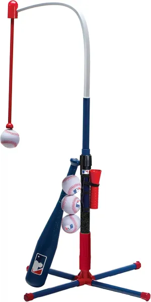 Franklin Sports Grow-with-Me Kids Baseball Batting Tee   Stand Set for Youth   Toddlers - Youth Baseball, Softball   Teeball Hitting Tee Set for Boys   Girls