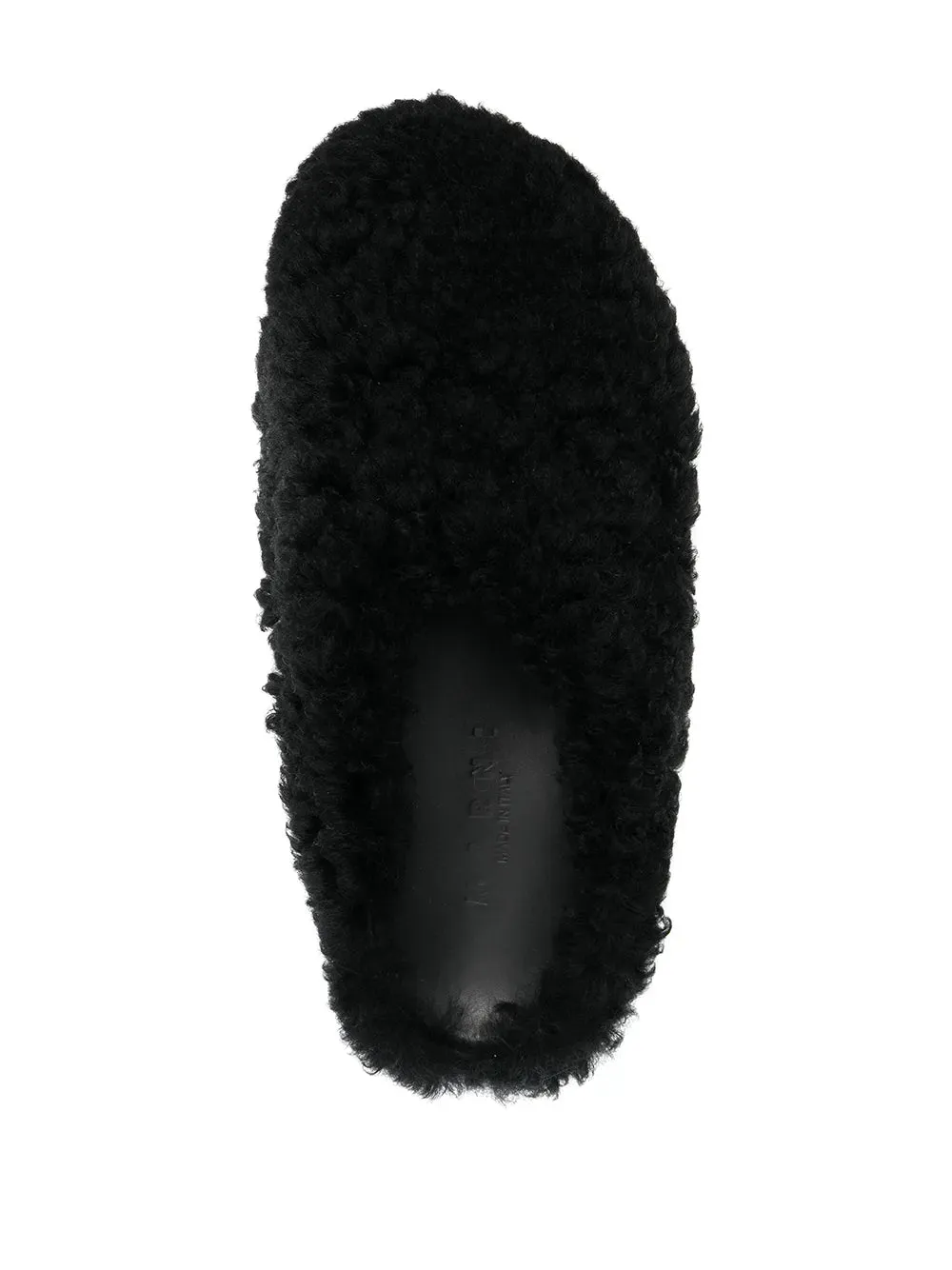 Fussbett Sabot Shearling Clog in Black